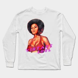 80s Soul Vintage Beauty Girl Long Sleeve T-Shirt